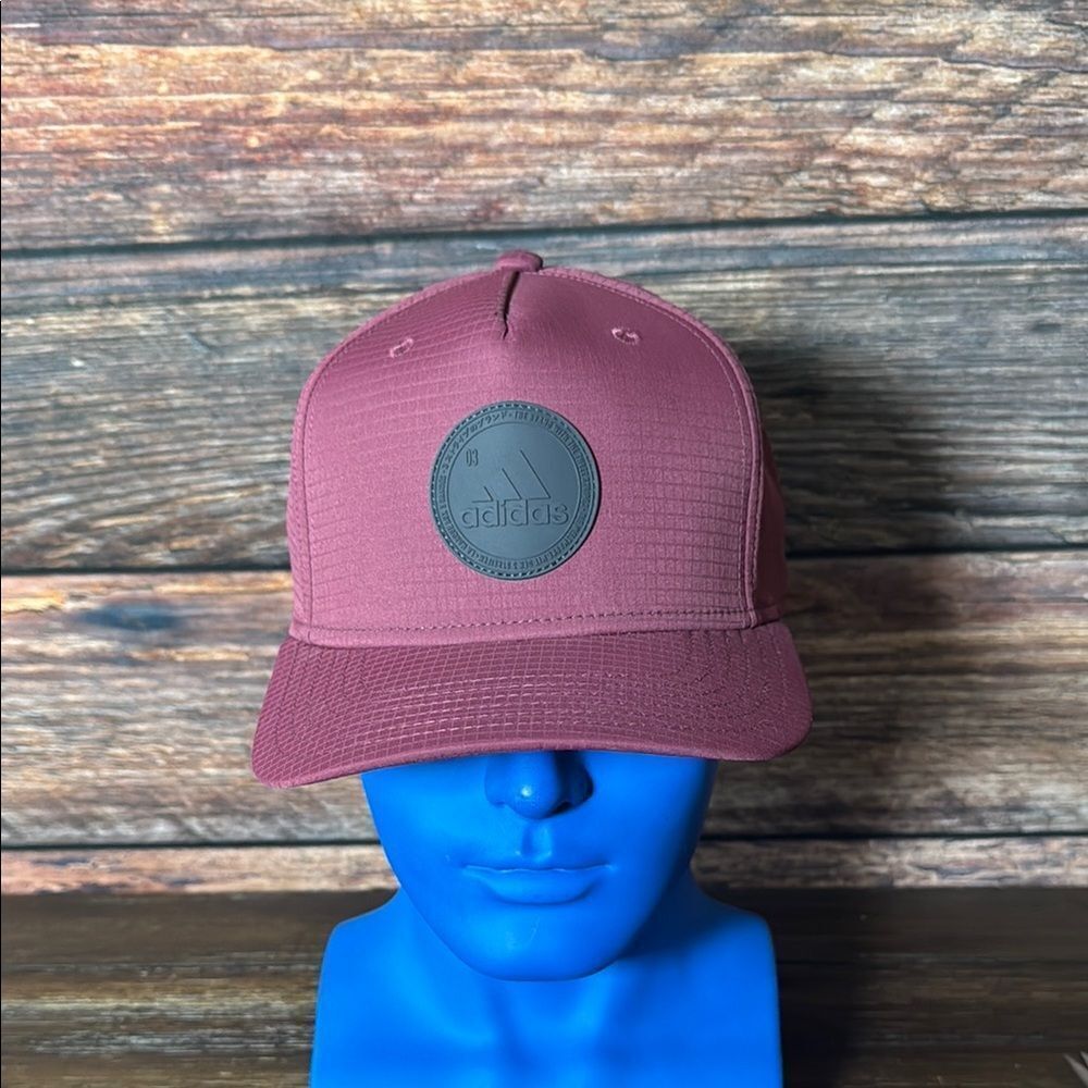 Adidas Merlot and Black Aeroready Snapback Hat
